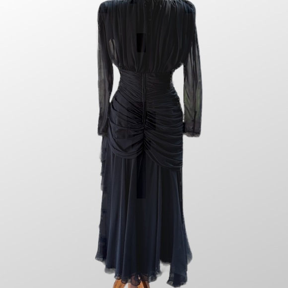 Vintage Dress 1980s Tadashi Saks Fifth Ave size 6 Vintage Cocktail - Picture 5 of 15